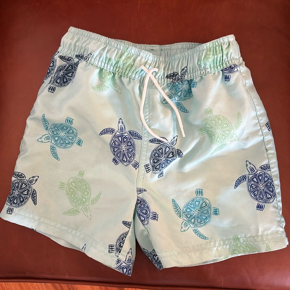 Janie and Jack Boys Turtle Swim trunks